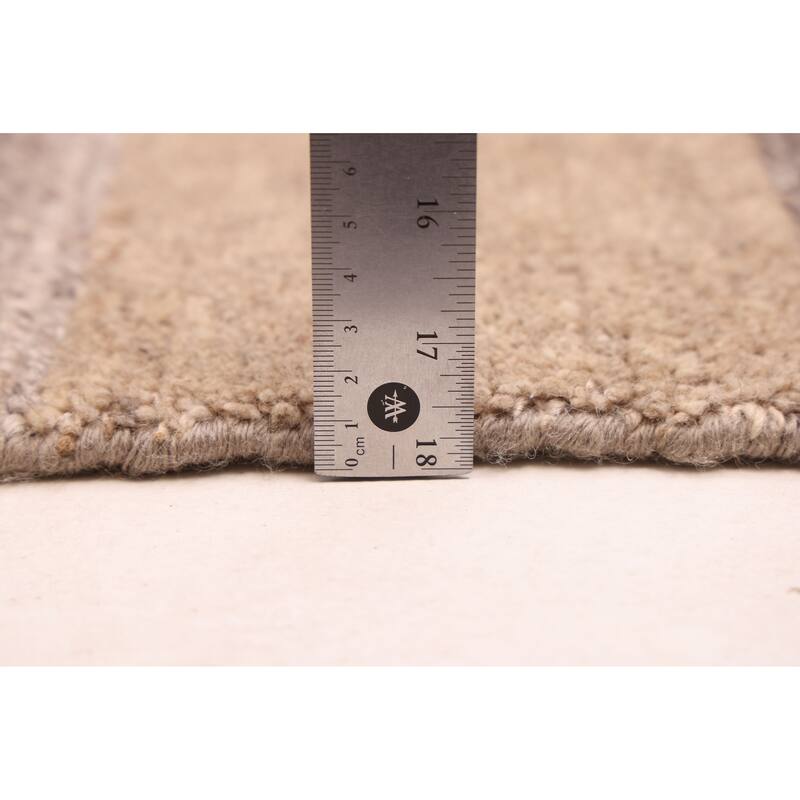 ECARPETGALLERY Hand-knotted Opulence Taupe Wool Rug - 8'5 x 9'11