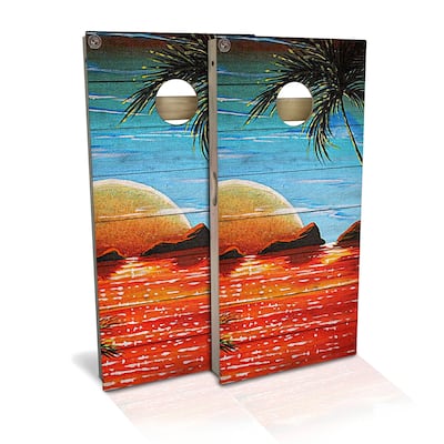 Ocean Sun Outdoor Cornhole Board Set