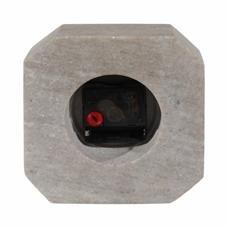 Modern Marble Octagon Decorative Table Clock