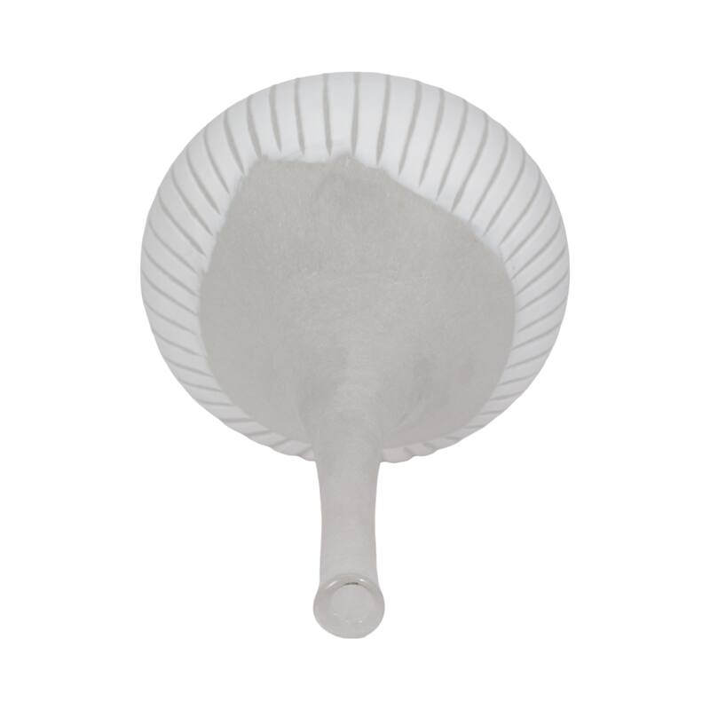 Glass Modern Handblown Artisan Bottle - White