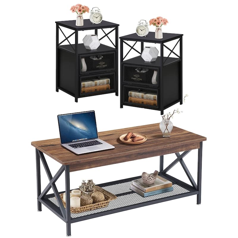 Taomika Contemporary Coffee Table Set( 2PCS/3PCS)