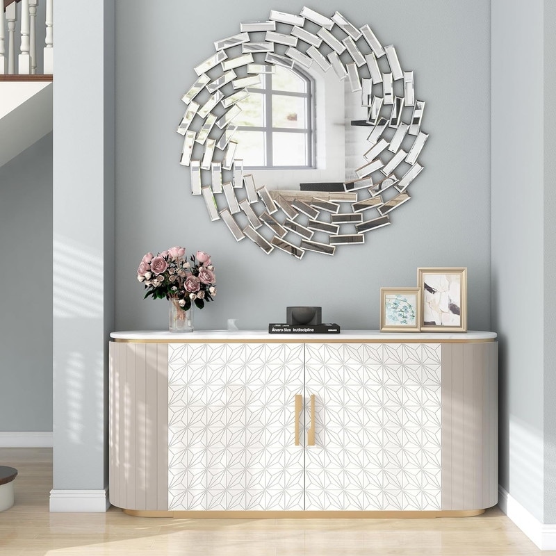 Sunburst-Shape-Wall-Mirror-