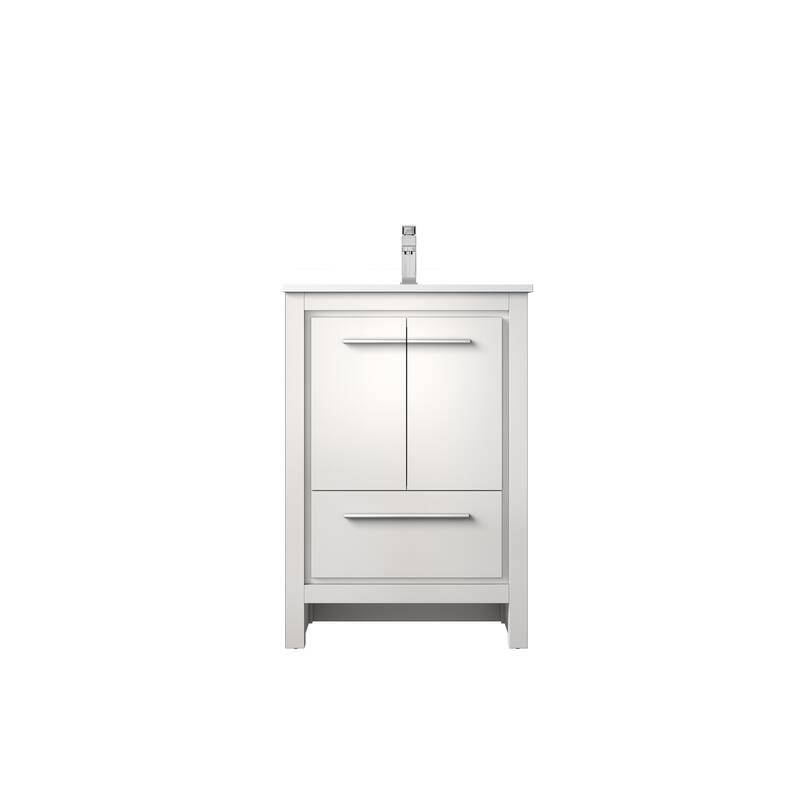 Lafarre Bath Vanity Quartz Top, Sink and Chrome Faucet