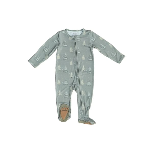 slide 2 of 6, Breezy Bear Baby, 2-Way Zipper - Enchanted Forest