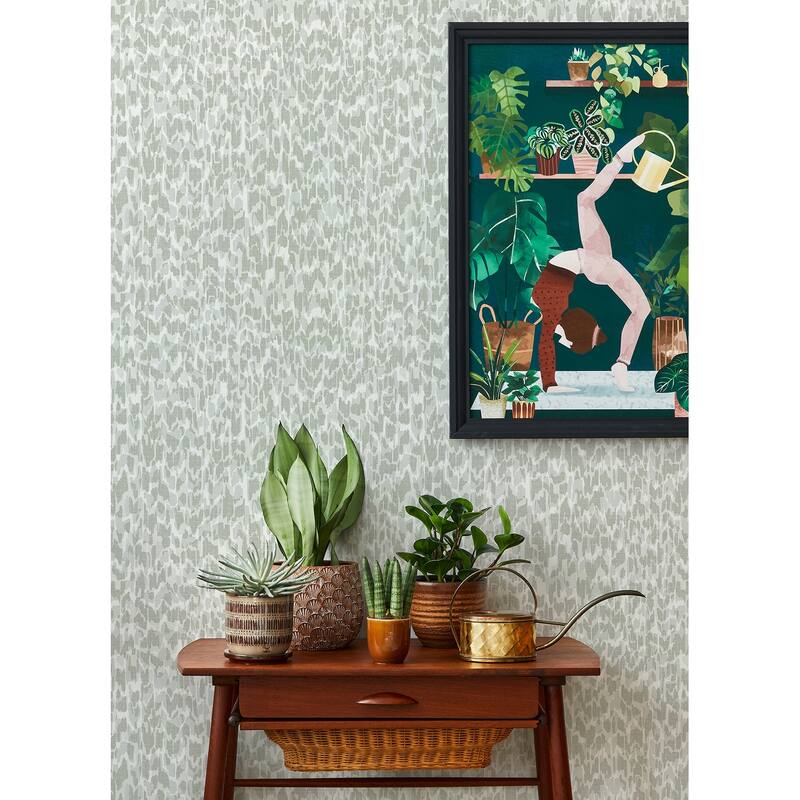 A-Street Prints Flavia Grey Animal Print Wallpaper