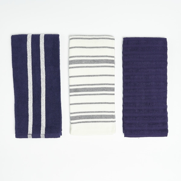 Piece Cotton Bath Towel Set, Navy Blue Dish towel Hand towels for