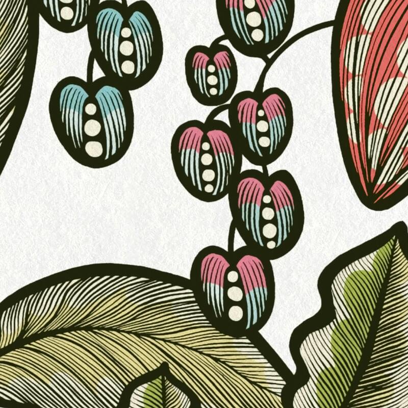 AS Creation Leif White Vine Trail Wallpaper