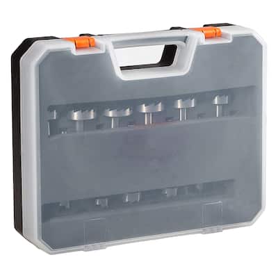 UIMOSO Forstner Bit Set, 16 Pcs Forstner Drill Bits Set, 1/4" to 1-5/8", Carbon Steel, with Universal Round Shank - 16 Pcs