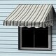 preview thumbnail 13 of 51, ALEKO 8 x 2 ft. Window / Door Awning Canopy Multi-Stripes Green