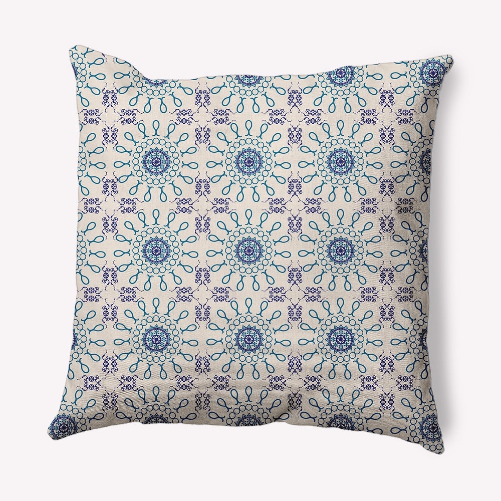 Sun Tile Indoor/Outdoor Throw Pillow