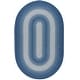 preview thumbnail 14 of 44, SAFAVIEH Handmade Braided Josefa Country Rug 5' x 8' Oval - Navy/Grey - Oval