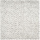 preview thumbnail 34 of 47, SAFAVIEH Adirondack Isabelle Chevron Distressed Rug 6' Square - Ivory/Charcoal - Square