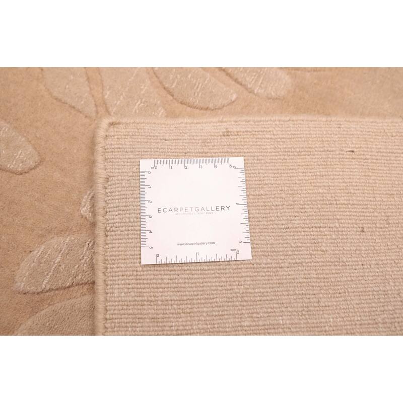 ECARPETGALLERY Hand Loomed Kashkuli Gabbeh Beige, Tan Wool Rug - 7'9 x 11'5