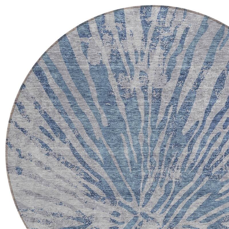 HomeRoots Abstract Transitional Rectangle Outdoor Rug