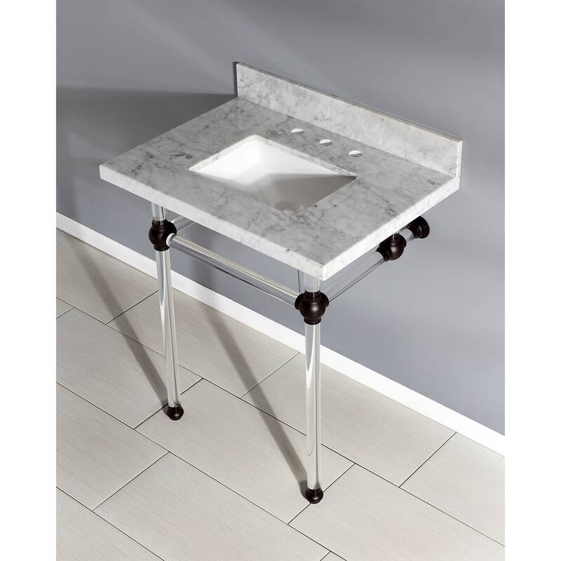 Kingston Brass Templeton 30" Rectangular Marble Wall Mounted Bathroom