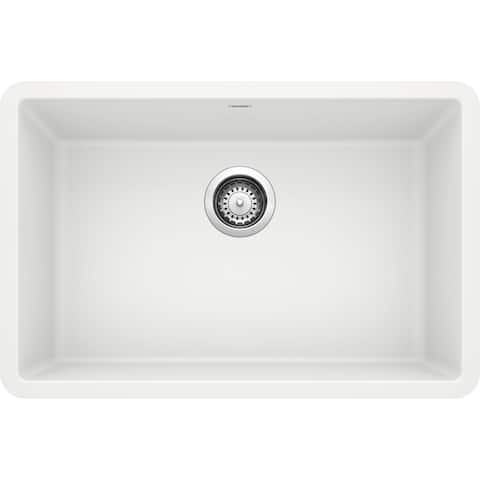Blanco Precis 27" Single Undermount Sink White