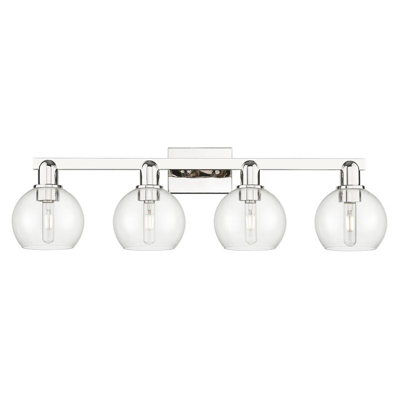 Innovations Lighting 716-4W-10-33 Athens Vanity Athens 4 Light 33" - Polished Nickel / Clear