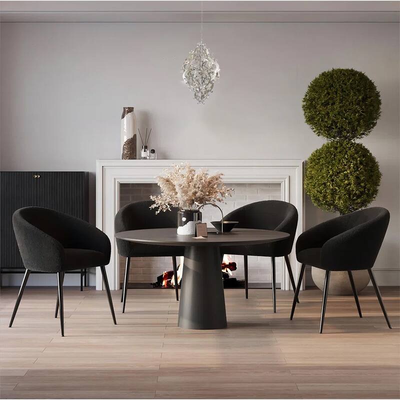 5-Light Silver Leaf Chandlier