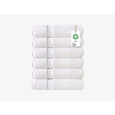Delara Organic Cotton Feather Touch Quick Dry 650 GSM Hand Towel, 20"X30"