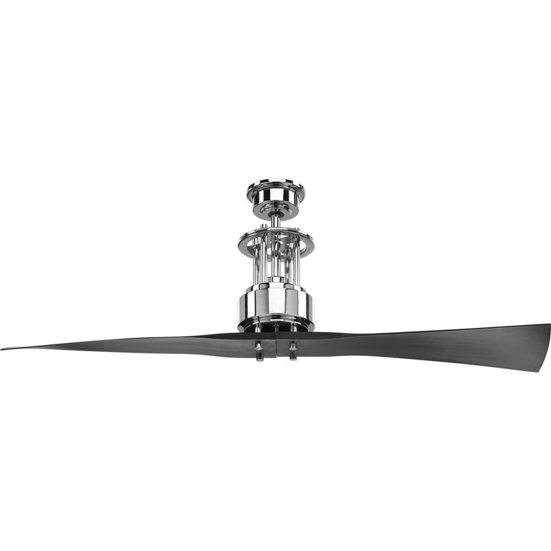 Spades Collection 56" Two Blade Ceiling Fan - 11.620" x 29.750" x 10.500" - 11.620" x 29.750" x 10.500" - Push Button Switch