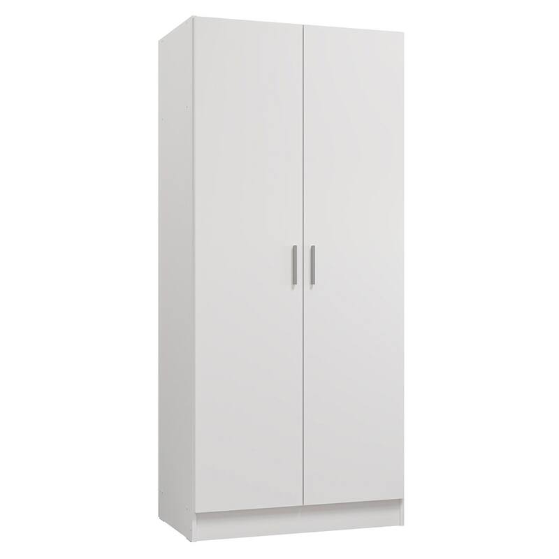 Madesa 2 Door Wardrobe Storage Cabinet with Ample Shelf 31"L