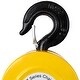 preview thumbnail 3 of 4, Chain hoist 6600 lbs. Yellow 10 ft. Steel Manual Chain Hoist Log Hook with 2 Heavy Duty Hooks