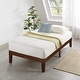 preview thumbnail 33 of 93, 12" Classic Solid Wood Platform Bed Frame Espresso - Twin