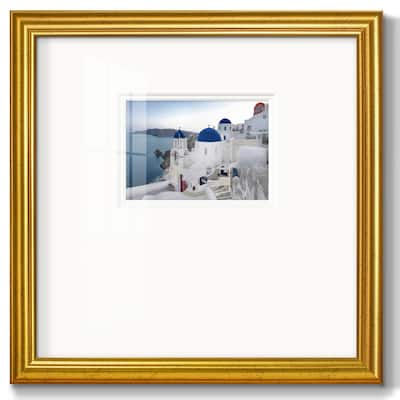 Santorini SunrisePremium Framed Print