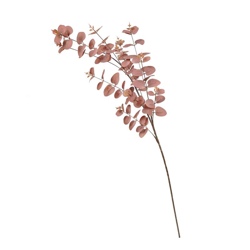 Set of 3 Brown Artificial Eucalyptus Leaf Stem Plant Greenery Foliage Spray Branch 36in - 36" L x 10" W x 7" DP