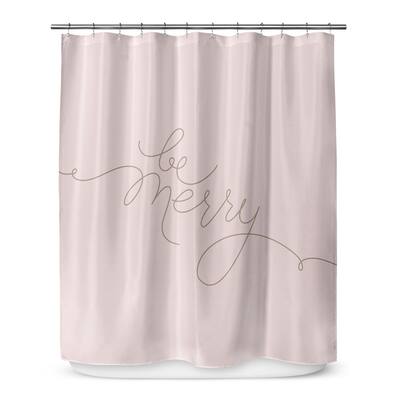 BE MERRY Shower Curtain by Kavka Designs