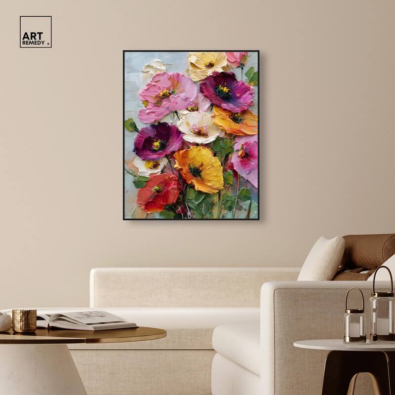 Floral Texture II Canvas by Art Remedy