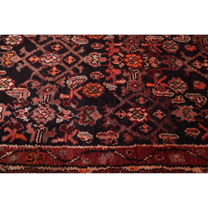 ECARPETGALLERY Hand-knotted Andelz Black, Red Wool Rug - 3'3 x 9'1