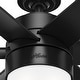 preview thumbnail 9 of 28, Hunter 60" Solaria Outdoor Damp-Rated Ceiling Fan with LED Light Kit and Wall Control - Contemporary, Industrial - ENERGY STAR!