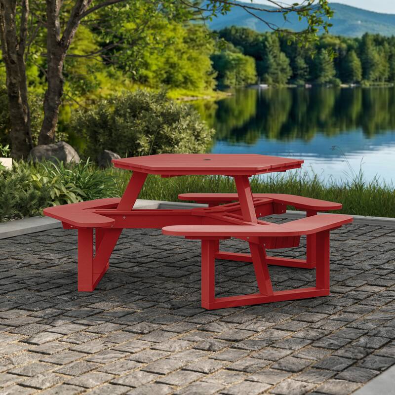 Shoreline Hexagon Picnic Table