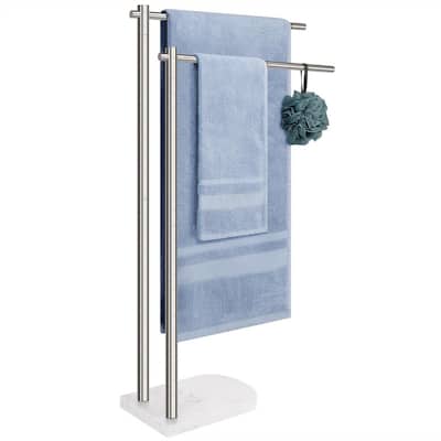 Standing Towel Rack - 17.83"L x 7.09"W x 34"H