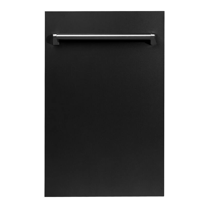 18" Compact Top Control Dishwasher with Stainless Steel Tub, 40dBa - Traditional Handle - Black Matte