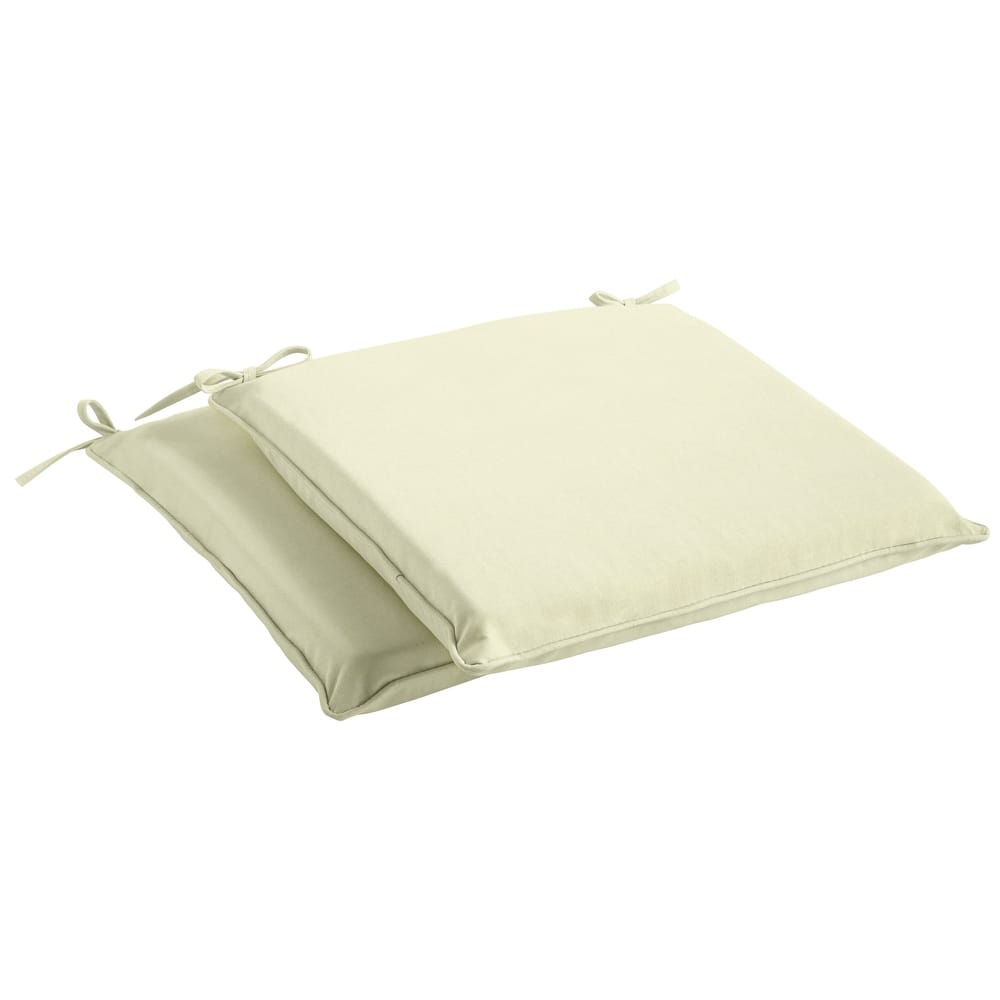 Sorra Home Sunbrella Canvas Natural Indoor/ Outdoor Cushion, Set of 2