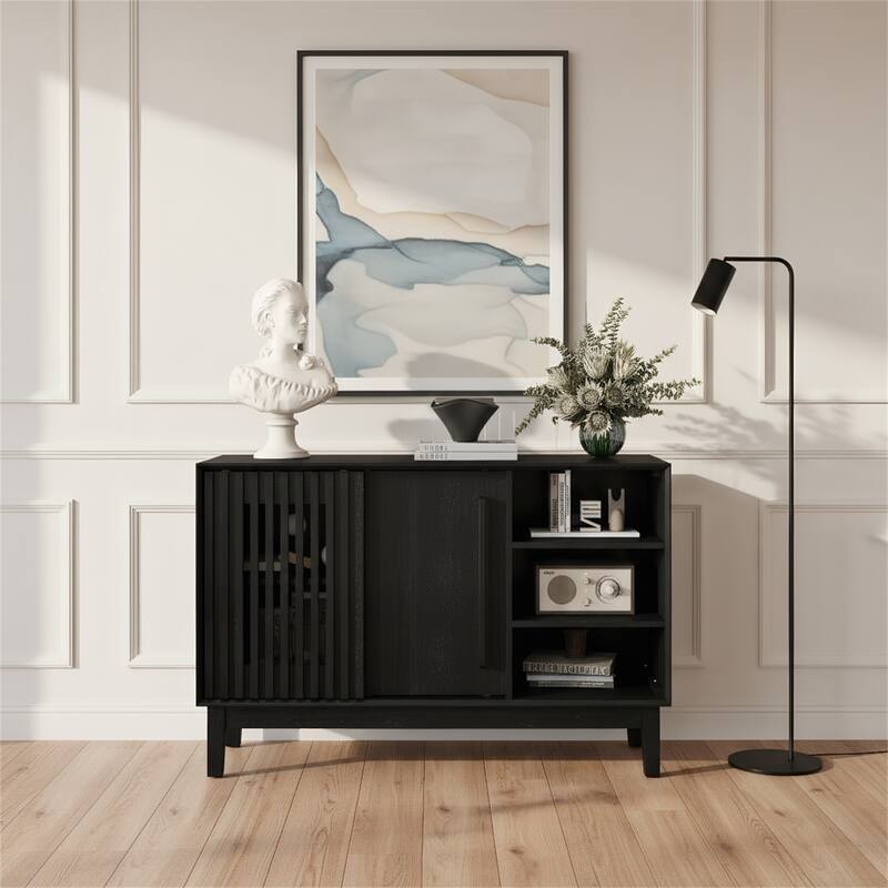 47.3" Farmhouse Sideboard Buffet Cabinet with Storage