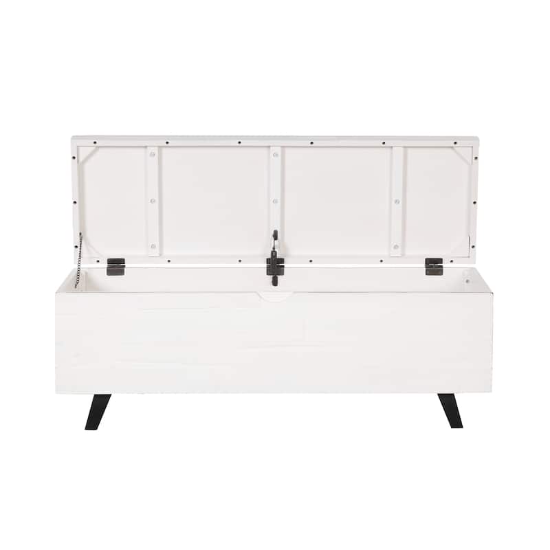 Broadmore 46-inch Acacia Wood Storage Bench