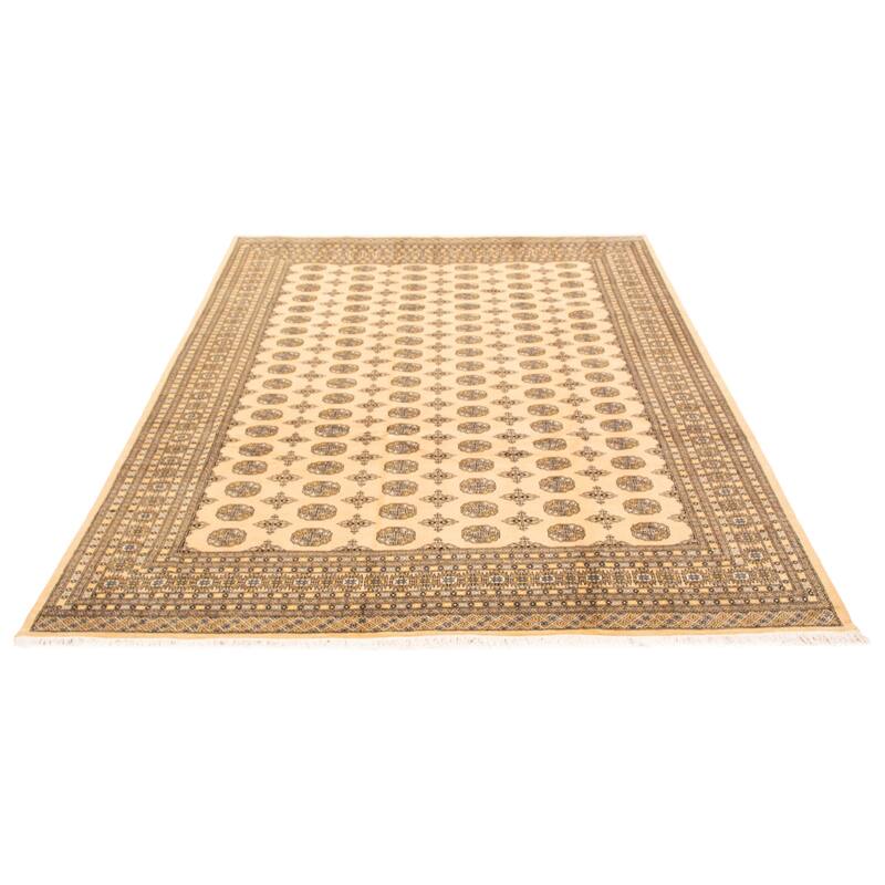 ECARPETGALLERY Hand-knotted Finest Peshawar Bokhara Ivory Wool Rug - 9'3 x 11'10