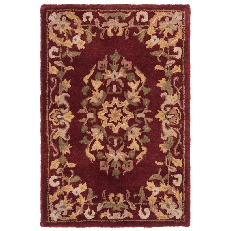 SAFAVIEH Handmade Heritage Hot Air Balloon Traditional Oriental Wool Rug - 2' x 3' - Red