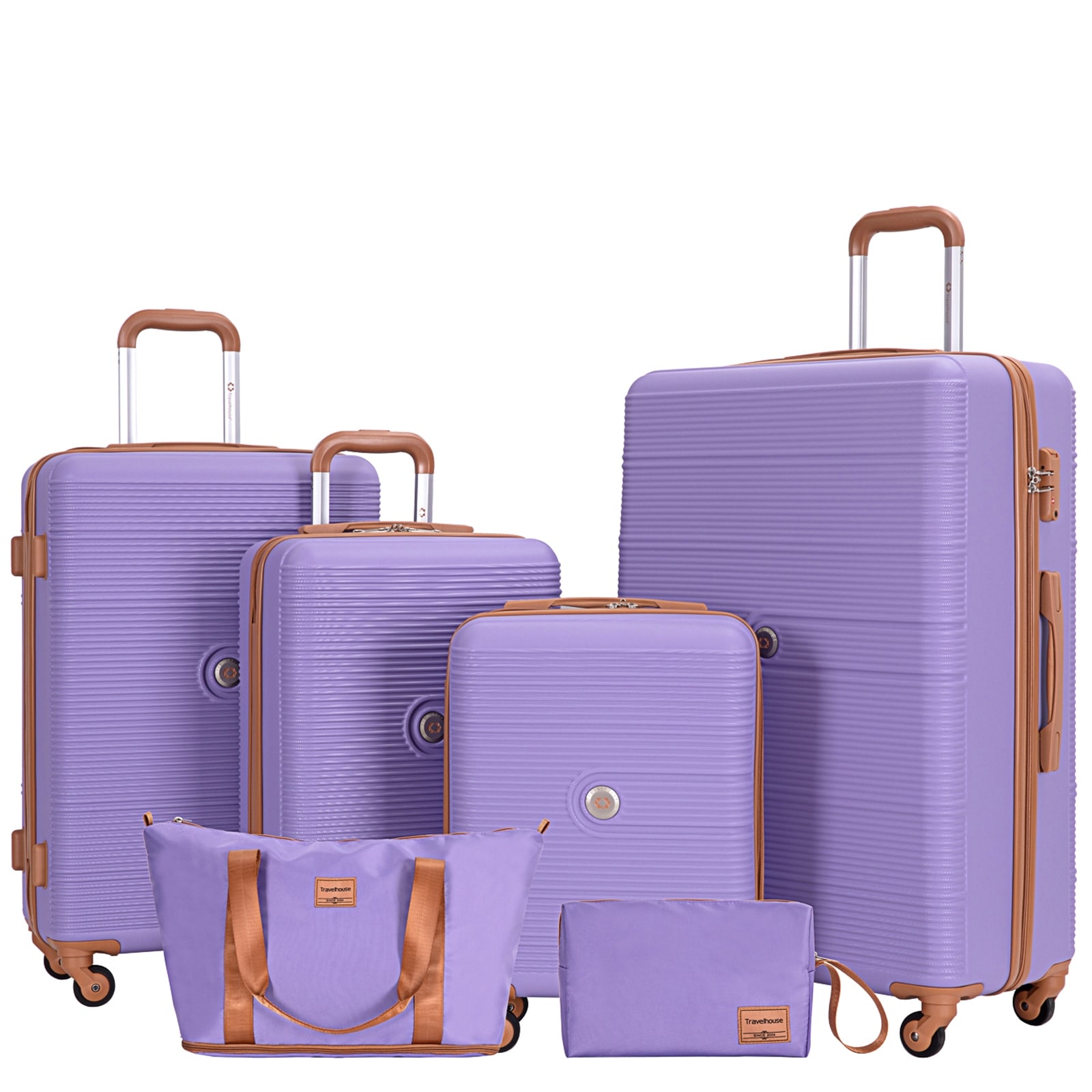 Travelhouse 6 Piece Hardshell Luggage Set