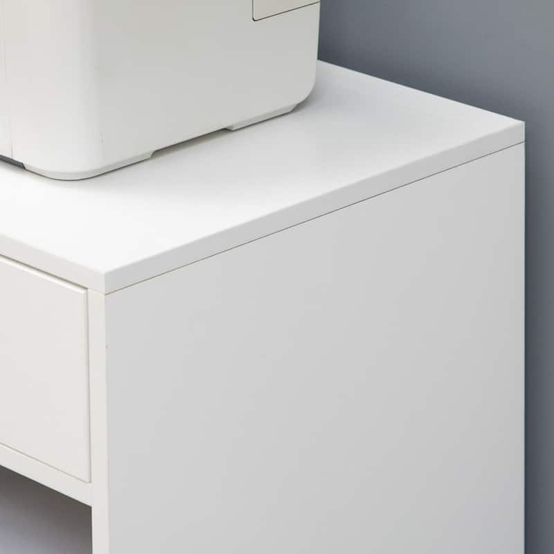 Rolling File Cabinet Cart,Mobile Printer Stand with Adjustable Shelf,Drawer and CPU Stand