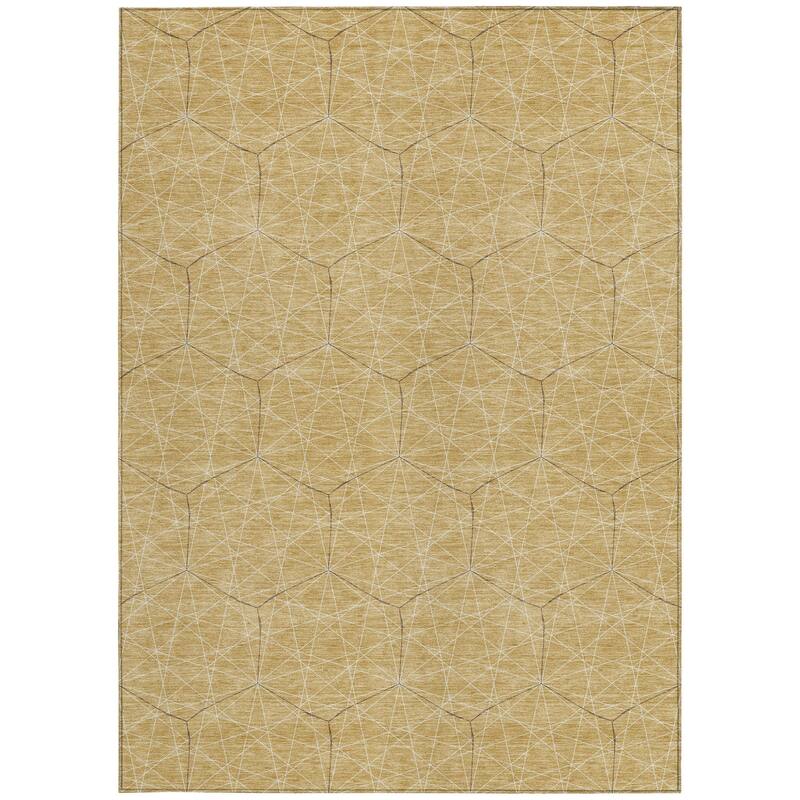 HomeRoots Geometric Transitional Rectangle Outdoor Rug
