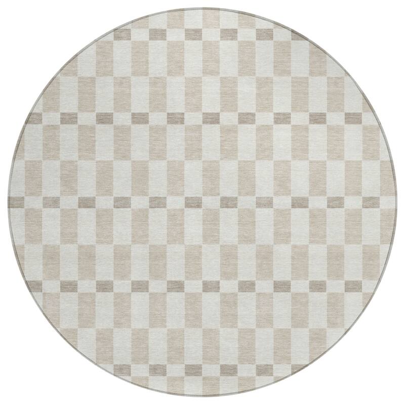 Machine Washable Indoor/ Outdoor Modern Augusta Chantille Rug