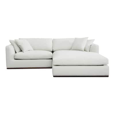 NADAAL STUDIOS Rio, 3-Piece Modular Sectional Sofa With Rubber Wood Base - 95.2"W x81.8"D x23.6"H