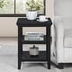 preview thumbnail 2 of 24, Convenience Concepts Tribeca End Table with Shelves Black