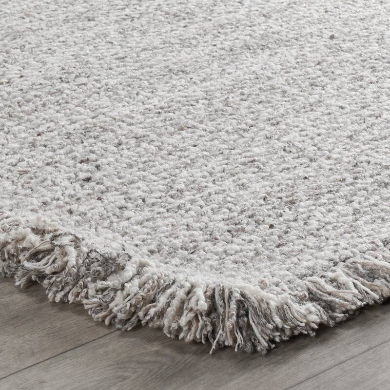 Bradbury Solid Wool Blend Area Rug by Kosas Home - Natural - 8x10