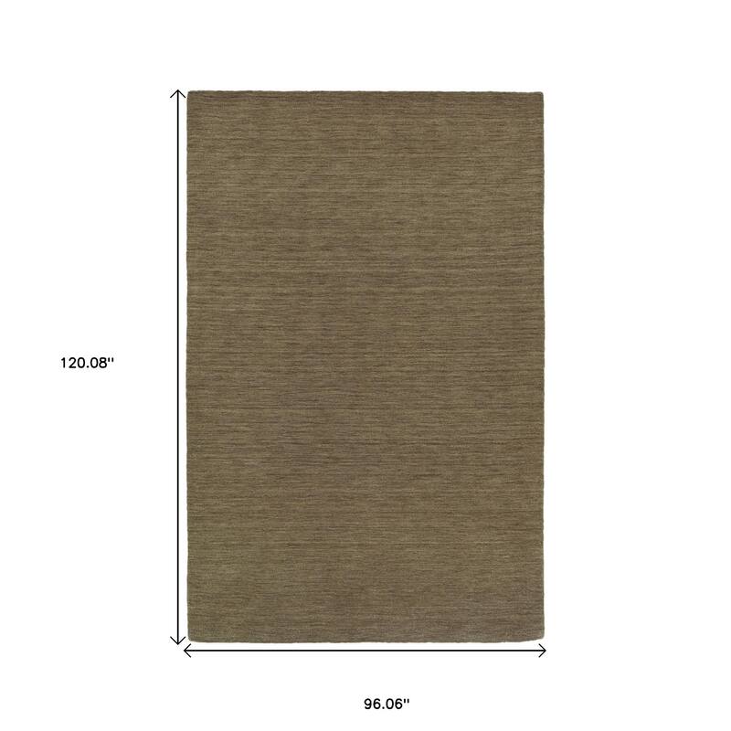 HomeRoots Solid Color Modern Rectangle Area Rug