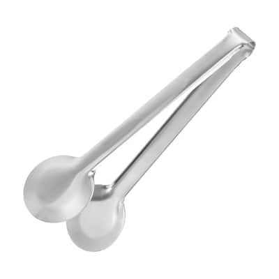 Serving Tongs, 1pcs 8 Inch Stainless Steel Ice Tongs, Mini Sugar Tongs - Silver